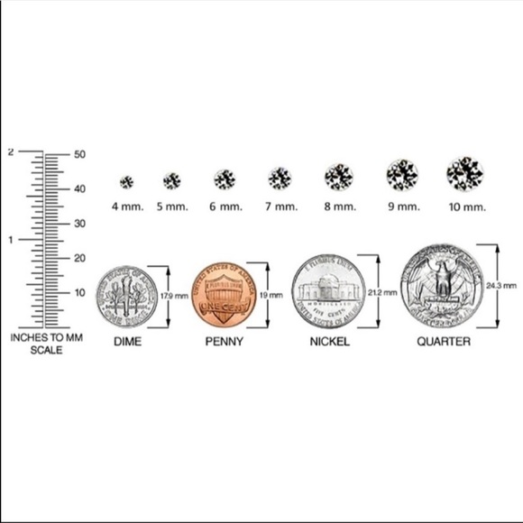 💖 Hypoallergenic Stainless Steel Cubic Zirconia Pink Topaz Earrings 6mm NEW - Picture 4 of 9